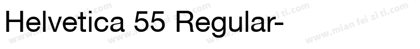 Helvetica 55 Regular字体转换